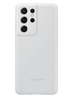 Samsung Silicone Cover Samsung Galaxy S21 Ultra Light Gray
