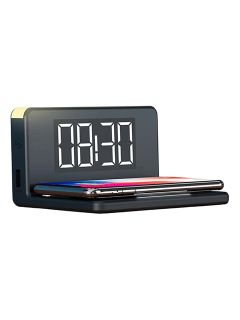 Ksix Alarm clock with fast charger wireless charging