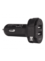 Xqisit Зарядное устройство для авто 6A Dual USB+micro USB