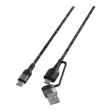 4smarts USB-A/USB-C to USB-C Cable ComboCord CA 1.5m