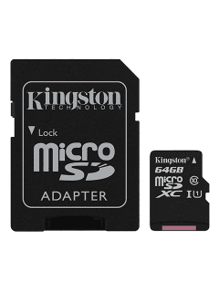 Kingston 64GB microSDXC Card + ADP
