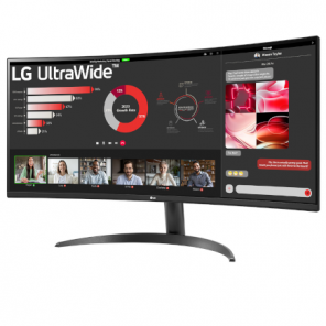 LG LG 34WR50QK-B.AEU Curved UltraWide Monitor 34"/21:9  3440x1440  HDMI  DisplayPort USB