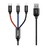Baseus Datu Kabelis USB A - USB C / micro USB / IP Lightning 1,2 m